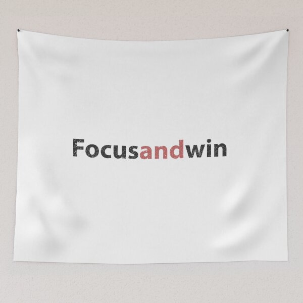 Item preview, Focus and win designed and sold by Minimalist Quotes and Sayings.