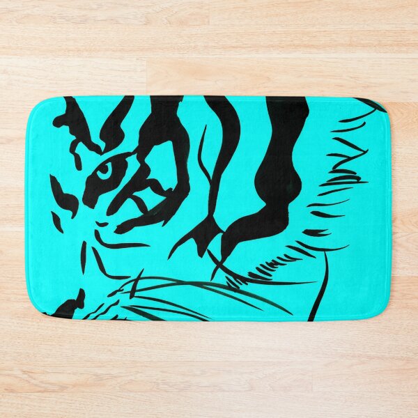 Item preview, Eye of the Tiger - Black & Turquoise designed and sold by Niina  Niskanen.