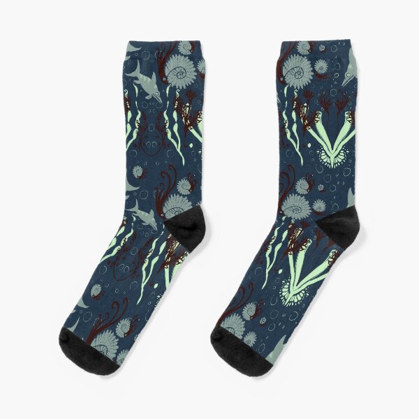 Jurassic Ocean pattern Socks