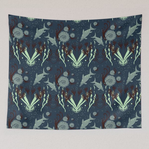 Item preview, Jurassic Ocean pattern designed and sold by katiewhittle.