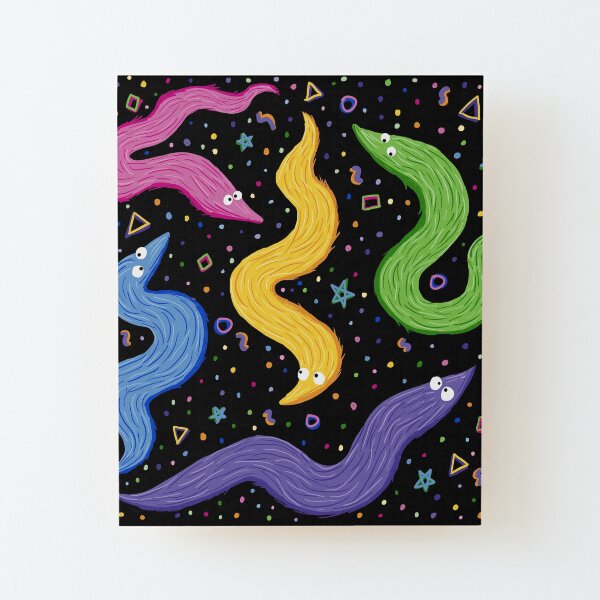 Bowling Worm On A String Wood Mounted Print
