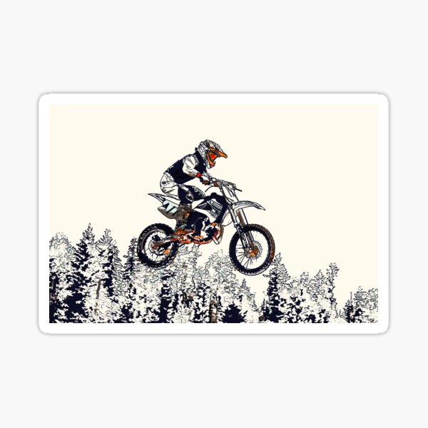 Item preview, "High Flyer" Motocross Rider designed and sold by NaturePrints.