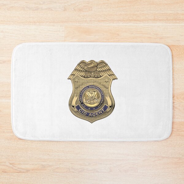 Item preview, U.S. Army Criminal Investigation Division Command - USACIDC Special Agent Badge over White Leather designed and sold by Serge Averbukh Art Studio.