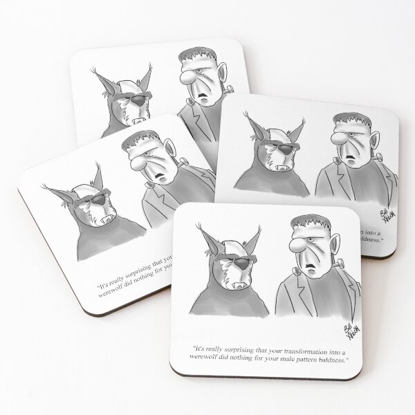 Item preview, Funny Wolfman and Frankenstein Halloween Humor designed and sold by Bill Abbott.