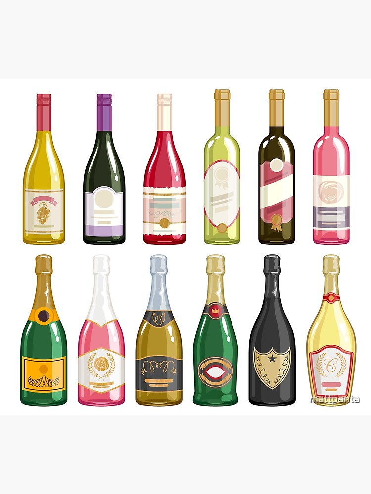 "Wine bottles" Art Print for Sale by mattpanta Redbubble