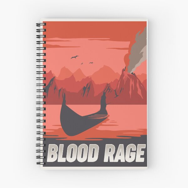 Item preview, Blood Rage Board Game- Minimalist Travel Poster Style - Gaming Art designed and sold by MeepleDesign.