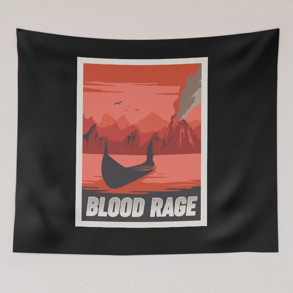 Item preview, Blood Rage Board Game- Minimalist Travel Poster Style - Gaming Art designed and sold by MeepleDesign.