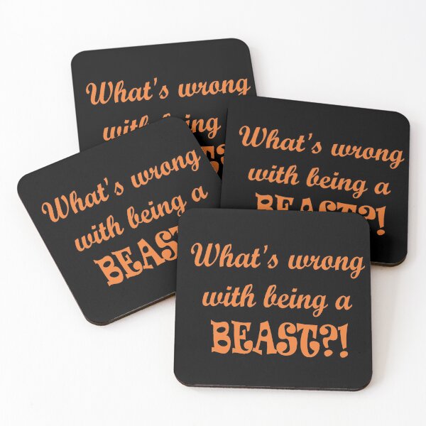 Item preview, Being Beastly (Orange Text) designed and sold by DisneyFanatic23.