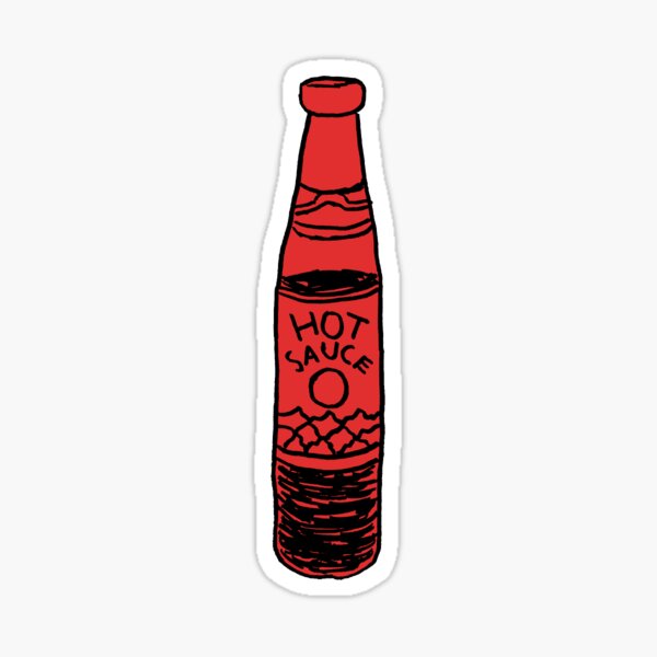 Hand Drawn Hot Sauce Sticker For Sale By Daltonyates Redbubble 6089