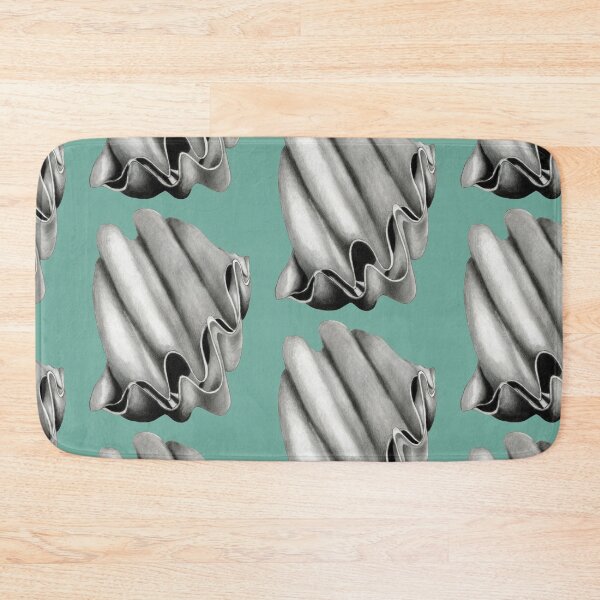 Item preview, Clam shell in black, grey and white designed and sold by KnowingWonder.