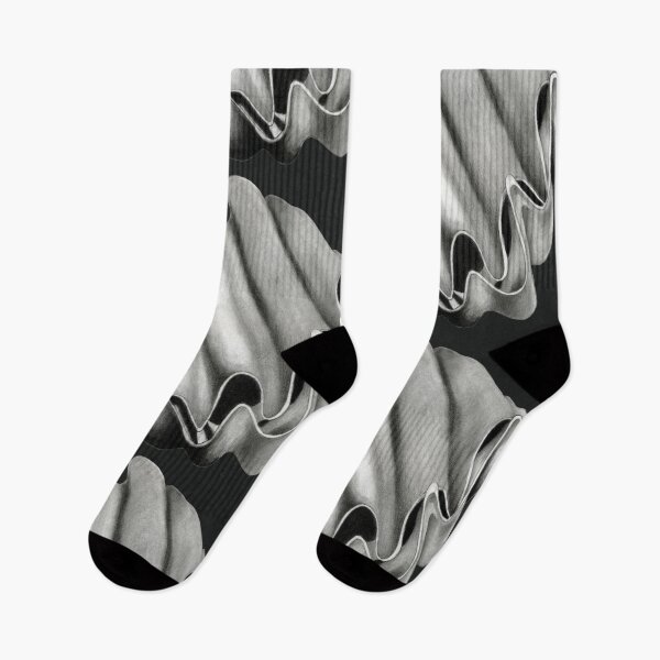 Item preview, Clam shell in black, grey and white designed and sold by KnowingWonder.