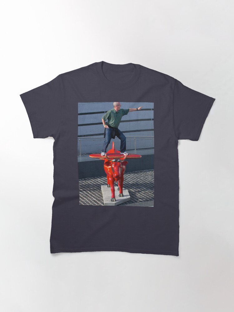 Alternate view of Amelia Air Cow - with passenger Classic T-Shirt