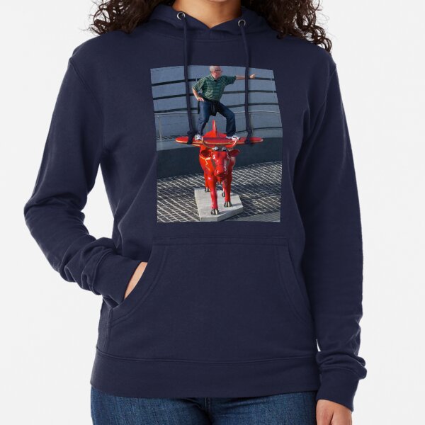 Amelia Air Cow - with passenger Lightweight Hoodie