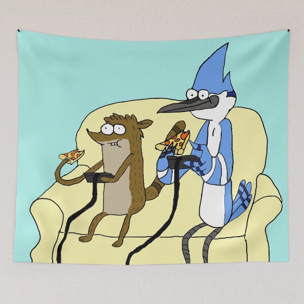 Item preview, Rigby and Mordecai Best team, Love for pizza and games designed and sold by kestrada2906.