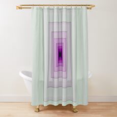 Purple Spiral Shower Curtain
