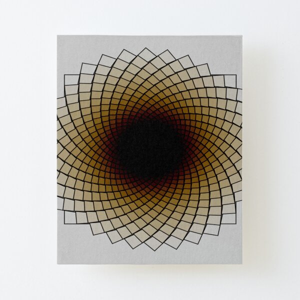 Sunflower Spiral Canvas Mounted Print