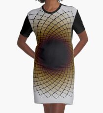 Sunflower Spiral Graphic T-Shirt Dress