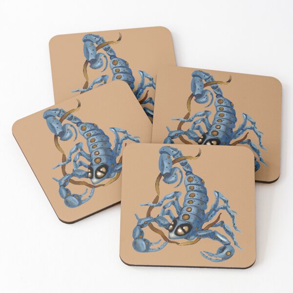 Item preview, Blue scorpion with gold eyes designed and sold by KnowingWonder.