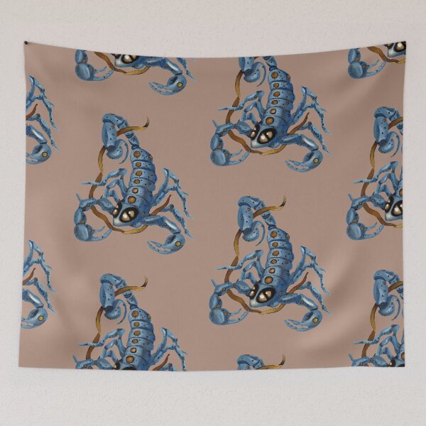 Item preview, Blue scorpion with gold eyes designed and sold by KnowingWonder.