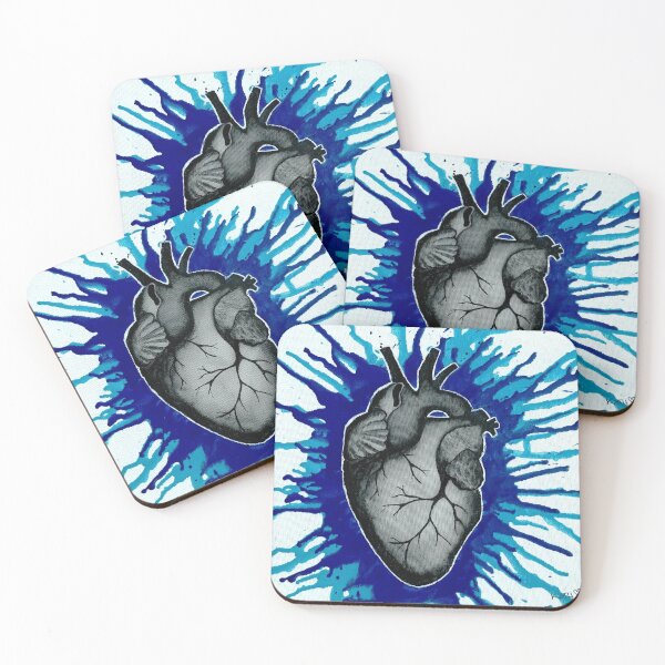 Item preview, Realistic blue shine heart designed and sold by Katy Boutet.