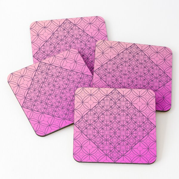 Item preview, Abstract Pink, Lines and Shapes Pattern designed and sold by acarrollton.