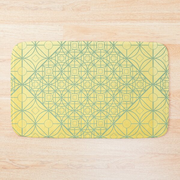 Item preview, Abstract Yellow, Lines and Shapes Pattern designed and sold by acarrollton.