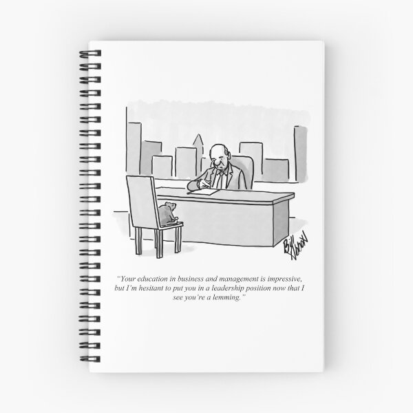 Item preview, Divertido Lemming Liderazgo Oficina Cartoon Humor designed and sold by Bill Abbott.