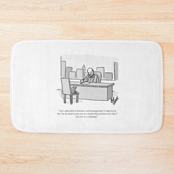 Item preview, Funny Lemming Leadership Office Cartoon Humor designed and sold by Bill Abbott.