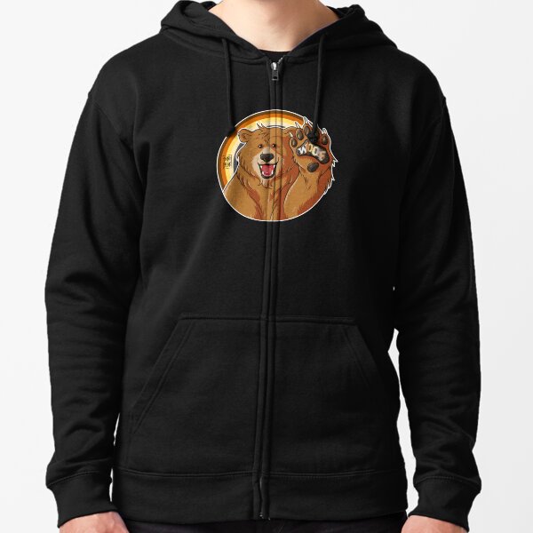 BOBO LIKES TO WOOF - BEAR PRIDE Zipped Hoodie
