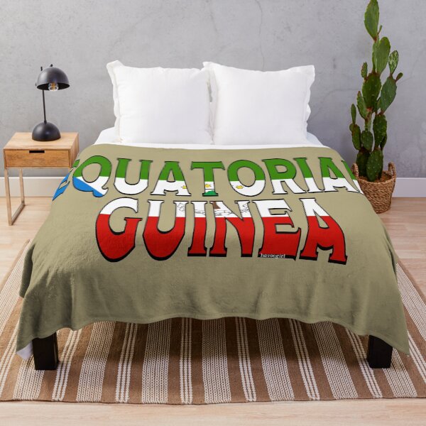 Item preview, Equatorial Guinea Font with Equatorial Guinean Flag designed and sold by Havocgirl.