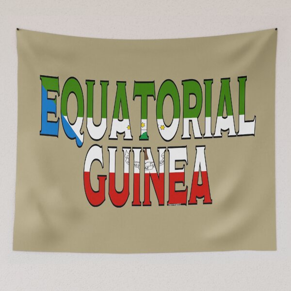 Item preview, Equatorial Guinea Font with Equatorial Guinean Flag designed and sold by Havocgirl.