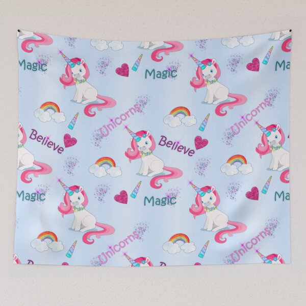 Item preview, Believe in Unicorns Magic Blue designed and sold by GraphicAllusion.
