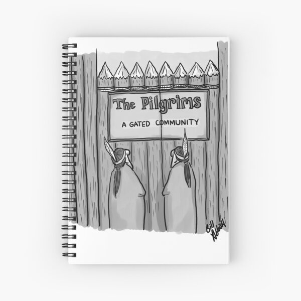 Item preview, Funny Thanksgiving Pilgrims and Natives Cartoon Humor designed and sold by Bill Abbott.