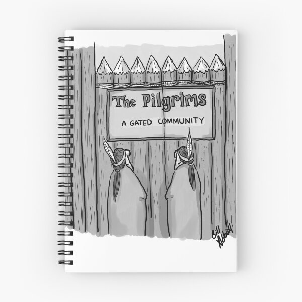 Item preview, Funny Thanksgiving Pilgrims and Natives Cartoon Humor designed and sold by Bill Abbott.