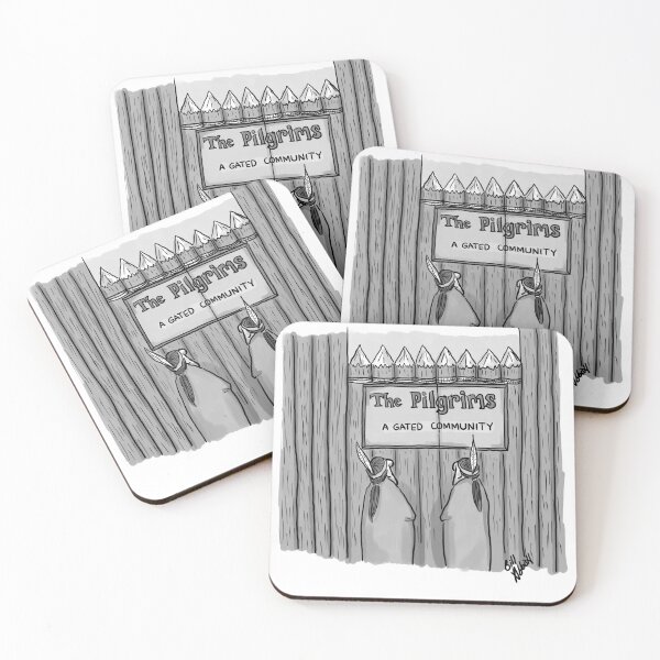 Item preview, Funny Thanksgiving Pilgrims and Natives Cartoon Humor designed and sold by Bill Abbott.