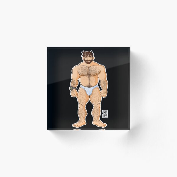 ADAM LIKES UNDERWEAR - CHARACTER ONLY Acrylic Block