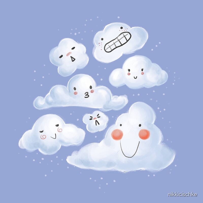 "Cloud Family" Posters by Nicole Cischke Redbubble