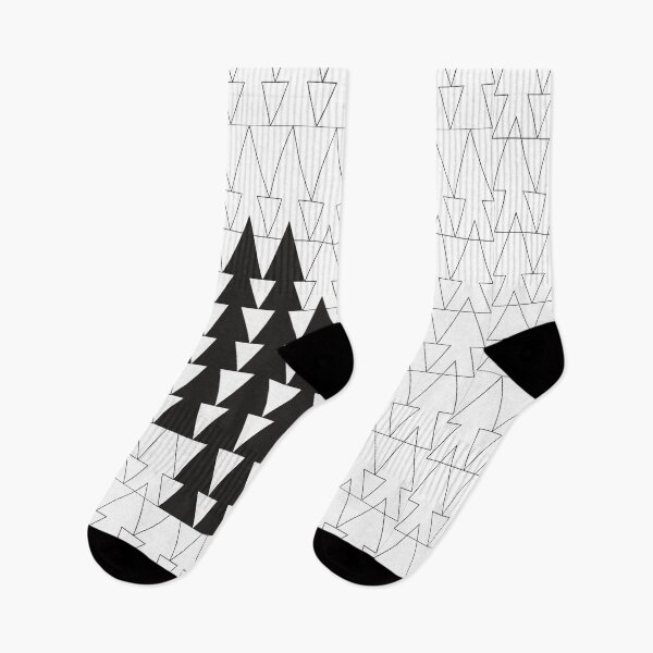 Item preview, Black and White, Abstract Triangles, Shape Pattern designed and sold by acarrollton.