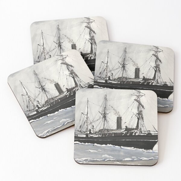 Item preview, Shackleton’s Endurance Ship Painting designed and sold by Sarah Goddard.