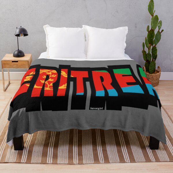 Item preview, Eritrea Font with Eritrean Flag designed and sold by Havocgirl.