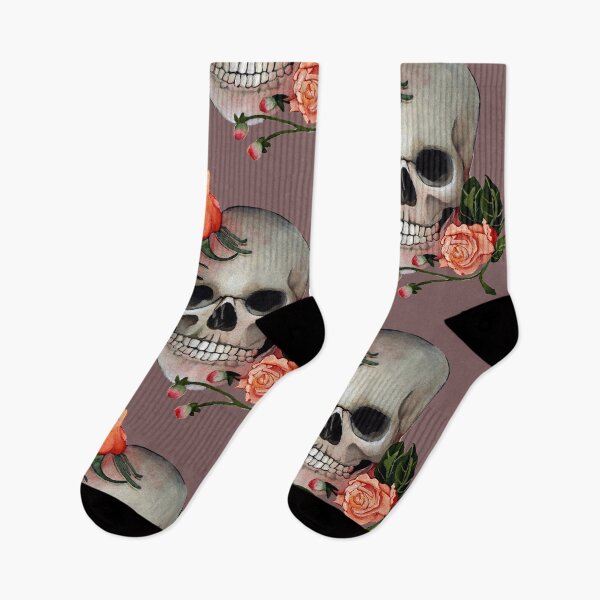 Item preview, Fresh cut roses with skull designed and sold by KnowingWonder.