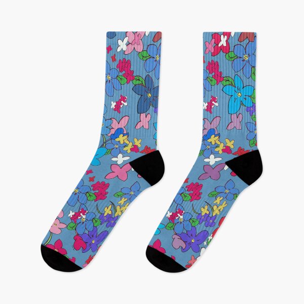 Item preview, David Rose Designs - Floral Fantasy (Blue) designed and sold by Sartabanfi.