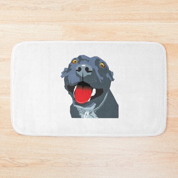 Item preview, Panting Dog Staffy Blue Staffordshire Bull Terrier designed and sold by Bloomin'  Arty Families.