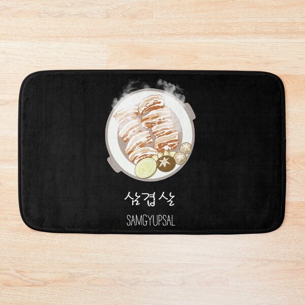 Item preview, Samgyupsal BBQ Pork Belly Korean Food, Korean Letter HANGUL designed and sold by Kate Hyunsu Cho.