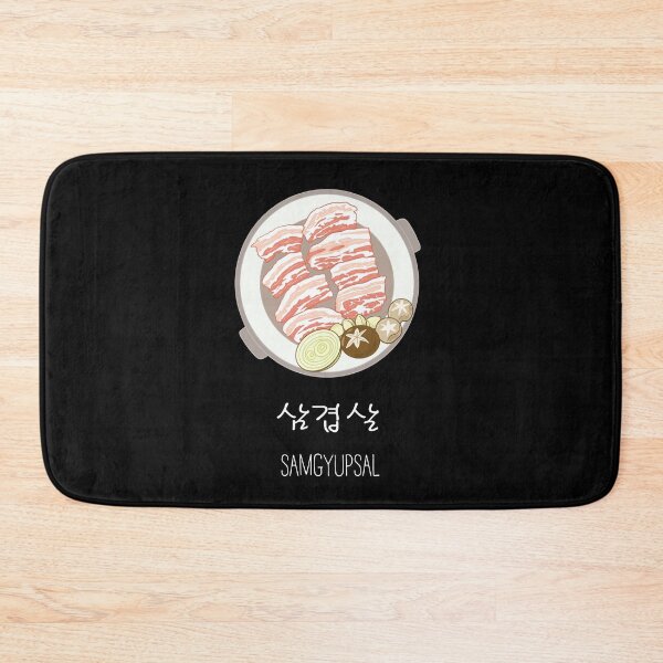Item preview, Samgyupsal BBQ Pork Belly Korean Food, Korean Letter HANGUL designed and sold by Kate Hyunsu Cho.