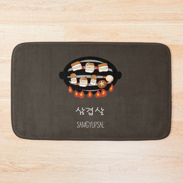 Item preview, Samgyupsal BBQ Pork Belly Korean Food, Korean Letter HANGUL designed and sold by Kate Hyunsu Cho.