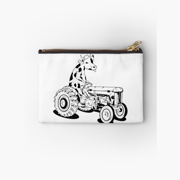 Item preview, Cow driving a tractor designed and sold by piedaydesigns.
