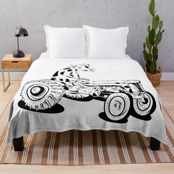 Item preview, Cow driving a tractor designed and sold by piedaydesigns.