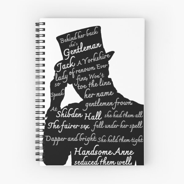 Item preview, Anne Lister Silhouette With Gentleman Jack Theme Song Lyrics designed and sold by JillianDawn.