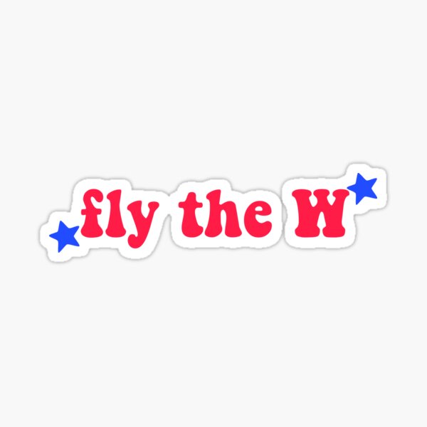 Chicago Cubs Tailgate Fly the W Sticker